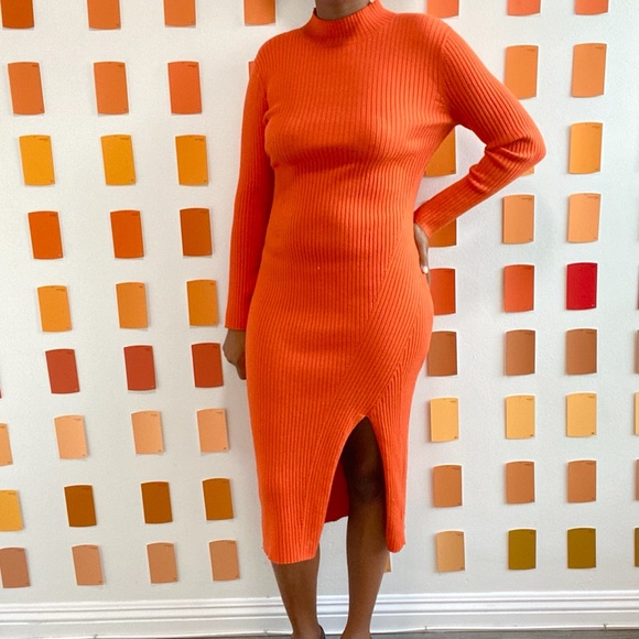 H\u0026M | Dresses | Hm Orange Knit Dress 